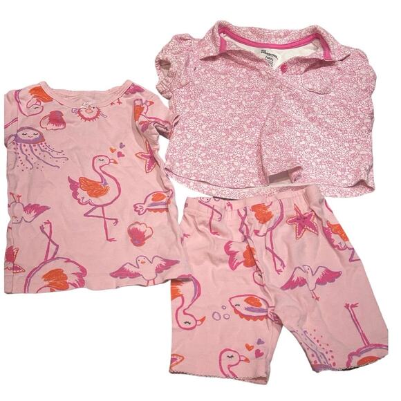 12-24M Girls Bundle Summer Clothing mixed Brands, Flamingo, Watermelon, & more - Picture 3 of 16